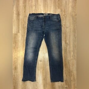 BKE Men's Straight Jeans in Dark Blue Wash
